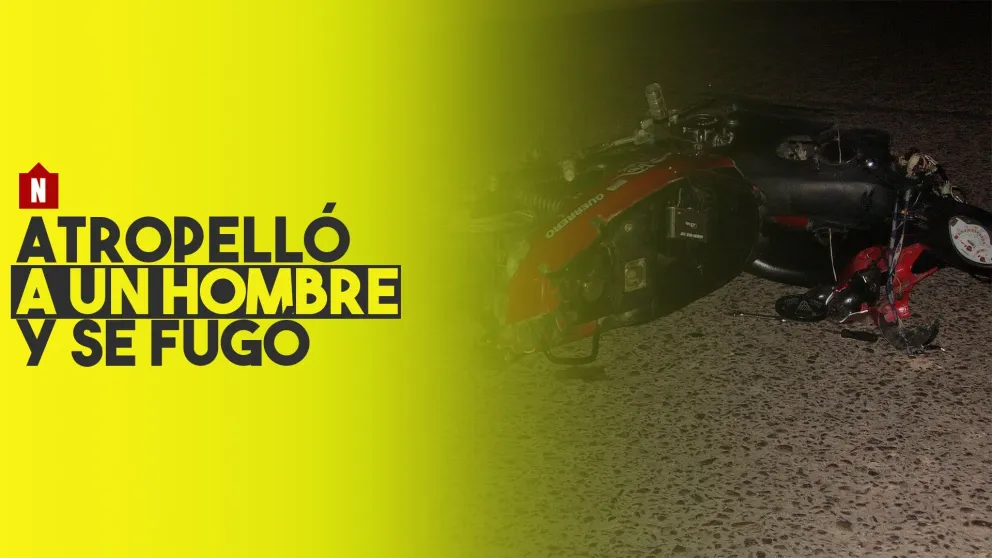Atropelló a un motociclista y se dio a la fuga