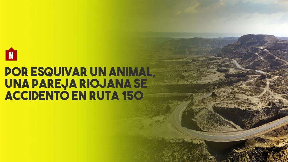 Por esquivar un animal en la ruta, una pareja riojana tuvo un fuerte accidente