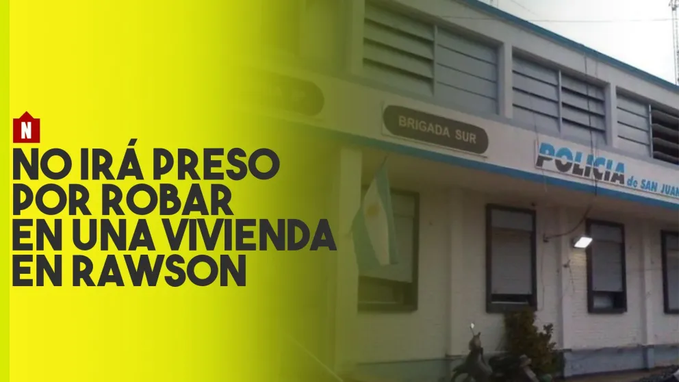Robó en una vivienda en Rawson, no irá preso