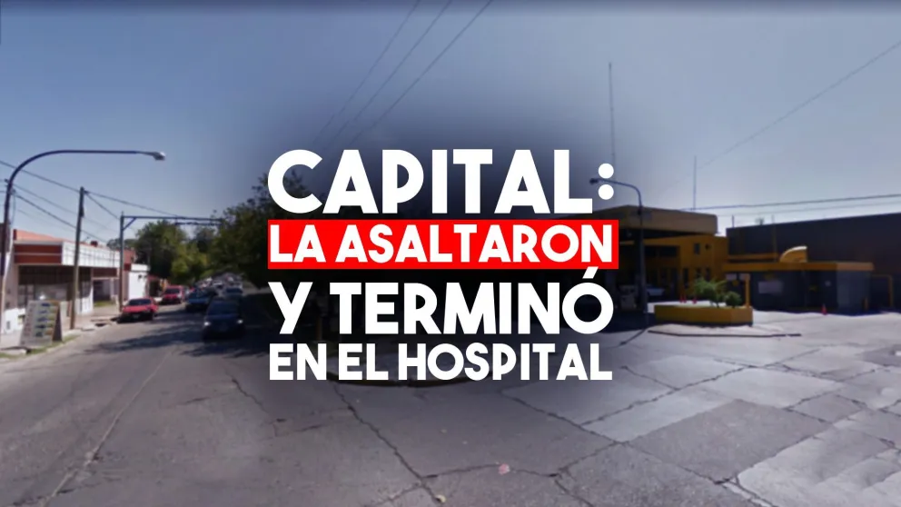 La asaltaron en Capital y terminó en el hospital