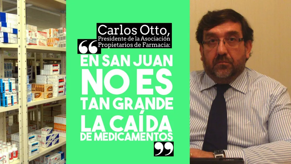 Carlos Otto: "En San Juan no es tan grande la caída de medicamentos"