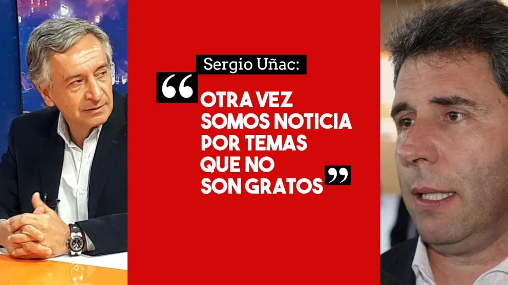 Uñac cargó contra Basualdo: "Somos noticia por temas que no son gratos"