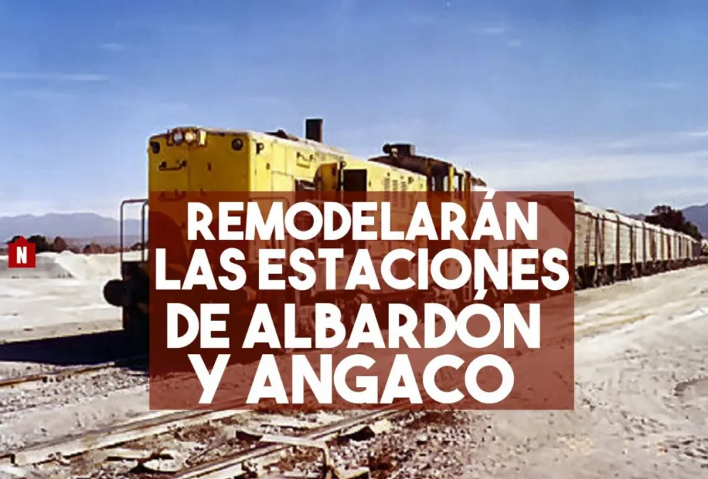 Para realizar cargas de productos industriales, remodelarán las estaciones de Albardón y Angaco