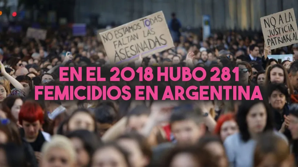 En el 2018 hubo 281 femicidios en Argentina