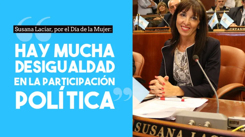 Susana Laciar: "Hay mucha desigualdad en la participación política"