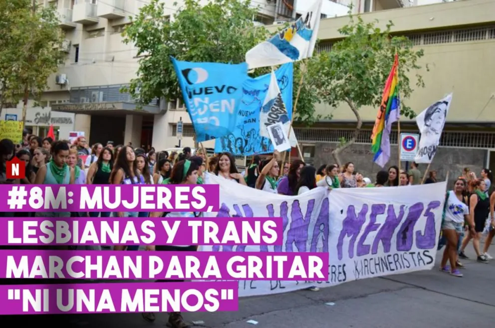 #8M: mujeres, lesbianas y trans paran y marchan en todo el país