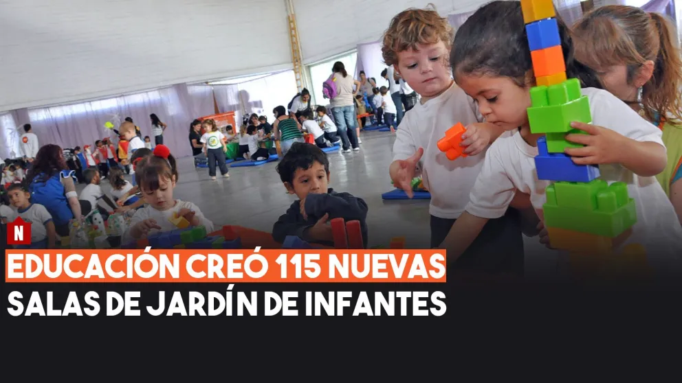 Educación creó 115 nuevas salas de Jardín de Infantes