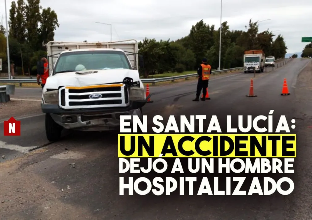 Fuerte choque en Santa Lucía