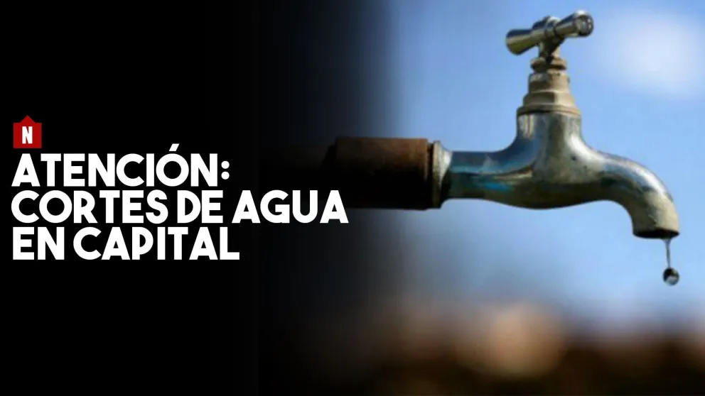 El domingo en algunas zonas de Capital se verá interrumpido el servicio de agua potable