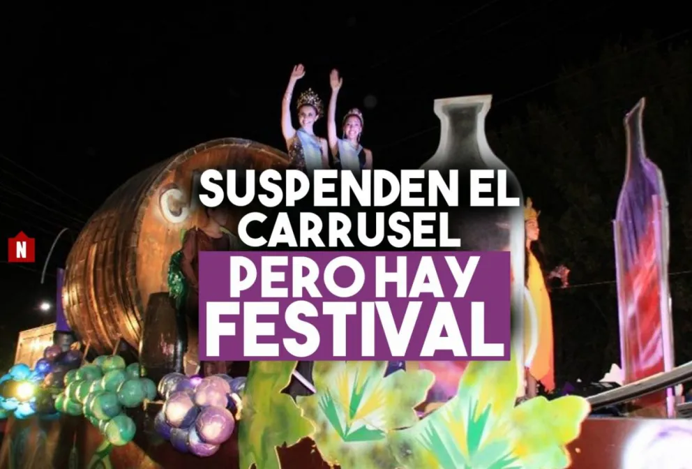 Por las lluvias, no realizarán el carrusel pero sí el festival de la Fiesta de la Uva y el Vino