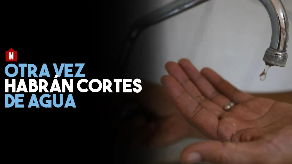 Este domingo habrá un nuevo corte de agua