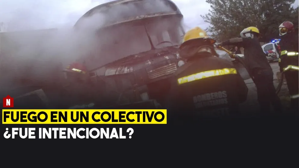 Se incendió un colectivo en Caucete