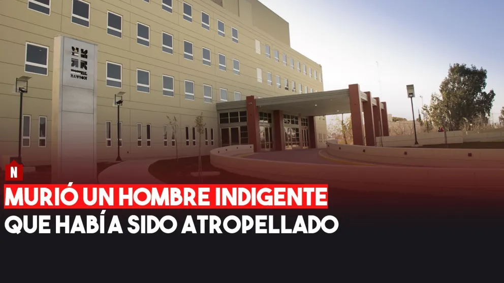 Murió un hombre indigente que había sido atropellado