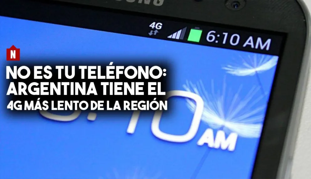 4G en Argentina: la más lenta de la región