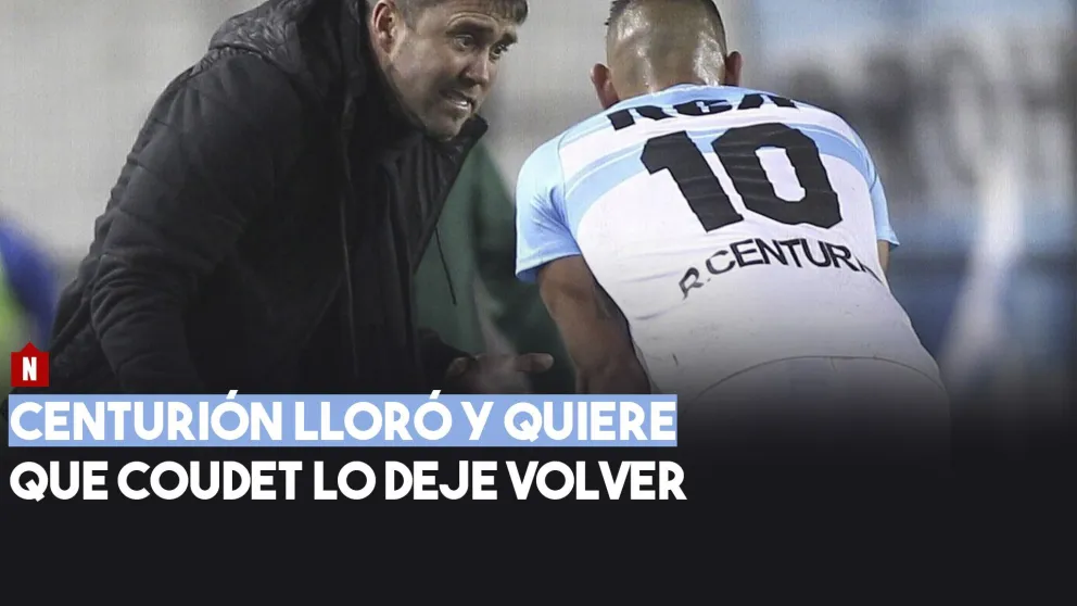 Centurión lloró, pidió disculpas y quiere que Coudet lo deje volver