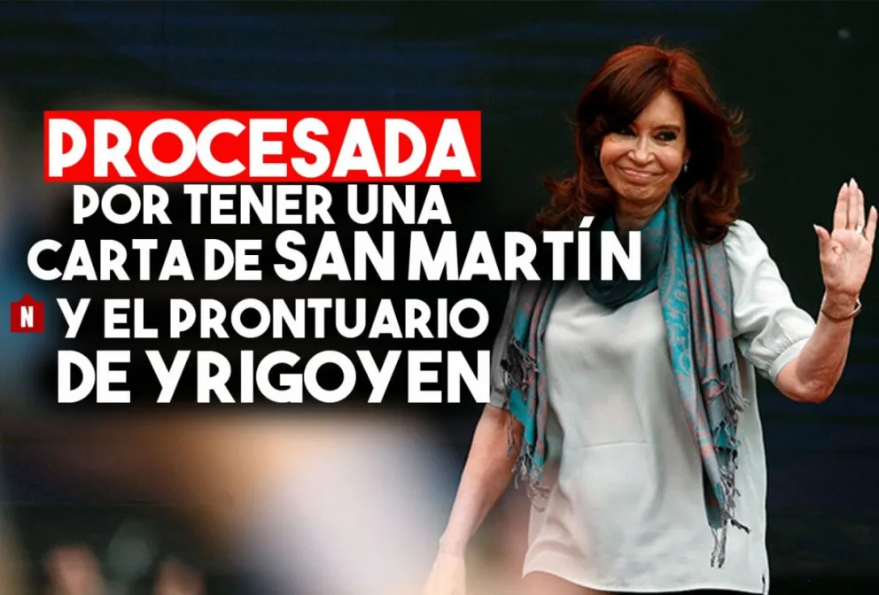 Procesaron a Cristina Kirchner por los documentos históricos encontrados en El Calafate