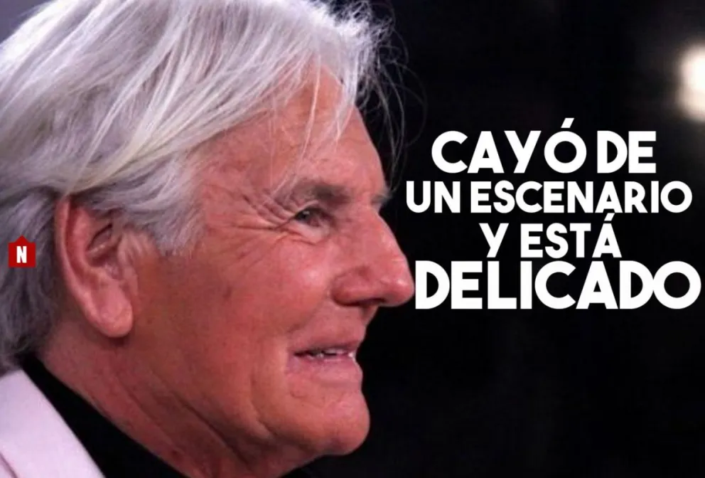 Sergio Denis se cayó de un escenario y está delicado
