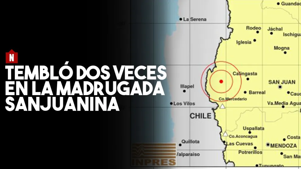 Dos temblores en la madrugada sanjuanina