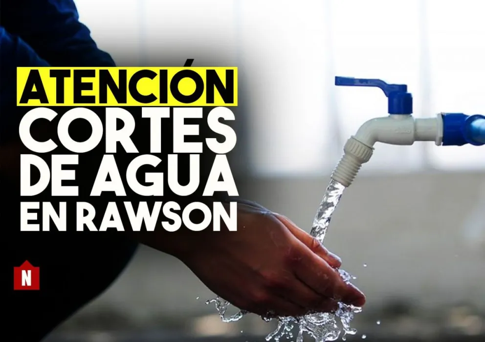 Rawson: OSSE interrumpirá el servicio de agua potable