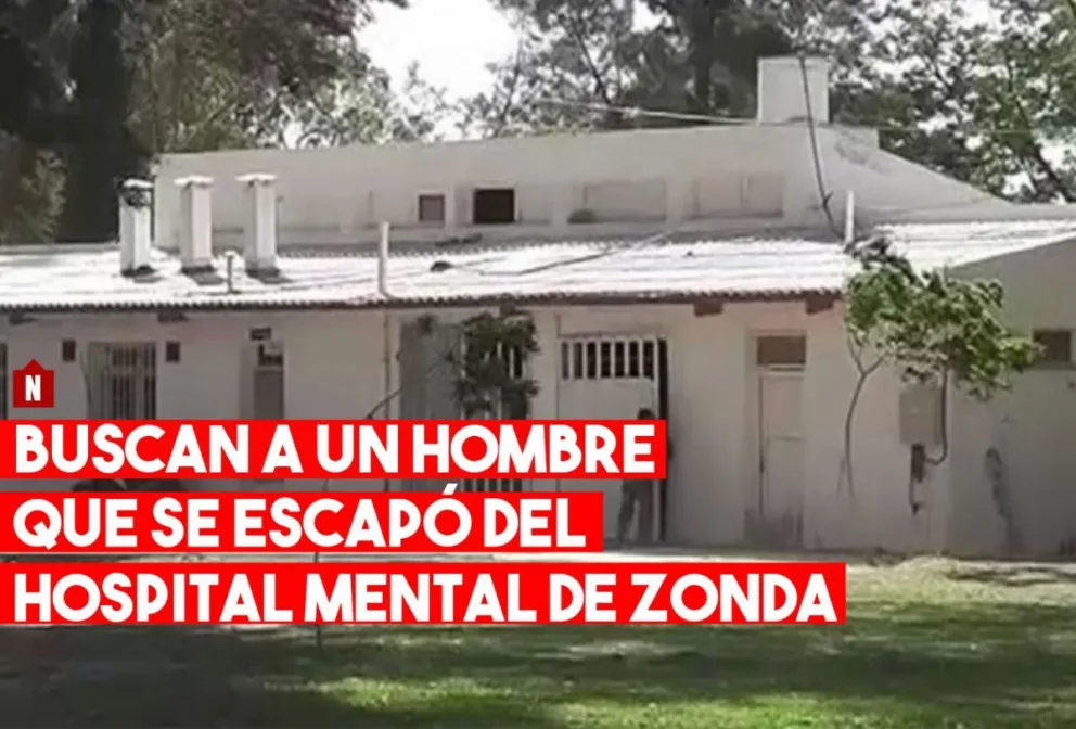 Se escapó un hombre del Hospital Mental de Zonda, lo buscan intensamente