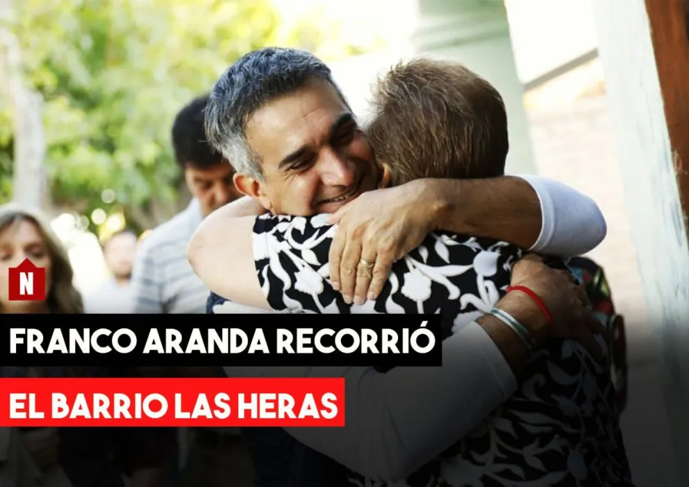 Franco Aranda recorrió el barrio Las Heras
