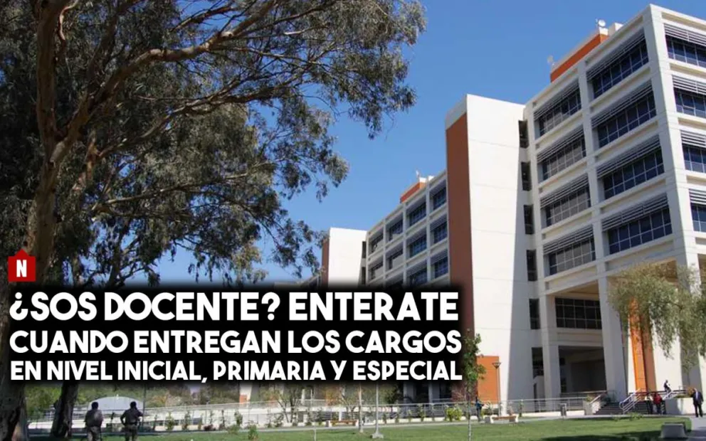 ¿Sos docente? Enterate cuando entregan los cargos en Educación Inicial, Primaria y Especial