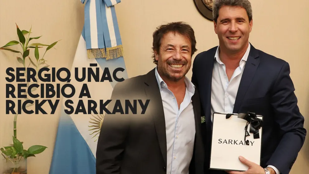 Sergio Uñac recibió a Ricky Sarkany, quien llegó para disertar sobre empresas familiares