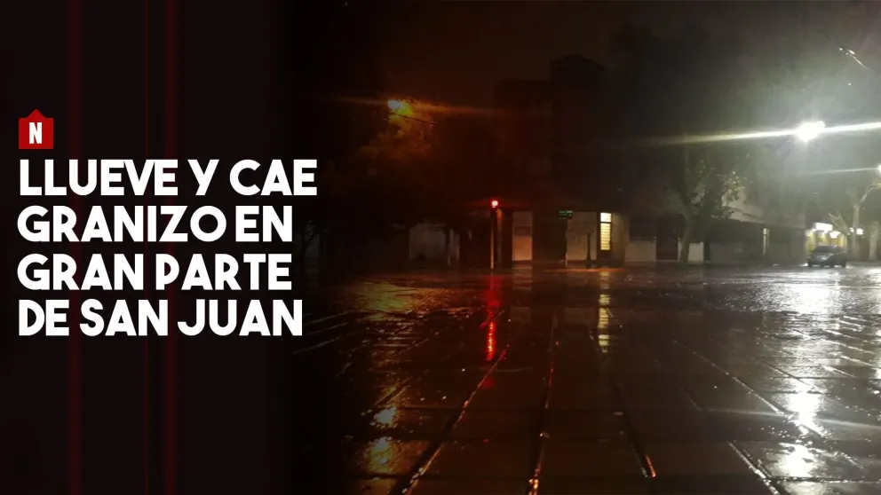 Llueve intensamente y cae granizo en gran parte de San Juan