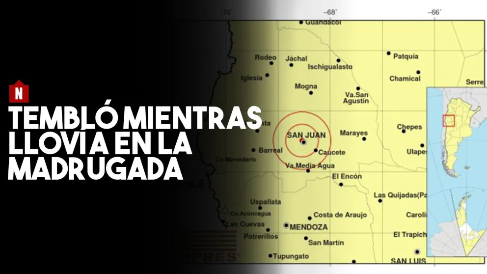 Tembló mientras llovía en San Juan