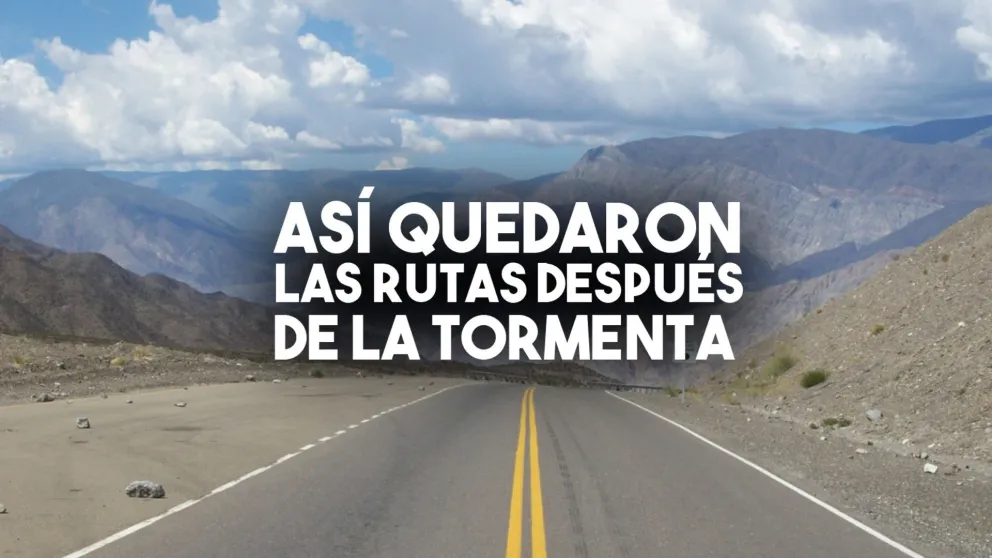 Este es el estado de las rutas después de las lluvias