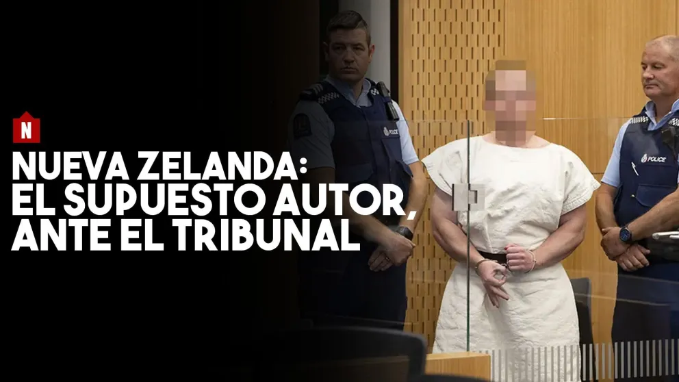 Atentados en Nueva Zelanda: sólo silencio mientras le leían los cargos en su contra