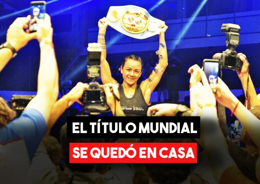 La campeona mundial sanjuanina Cecilia Román retuvo el título Gallo FIB