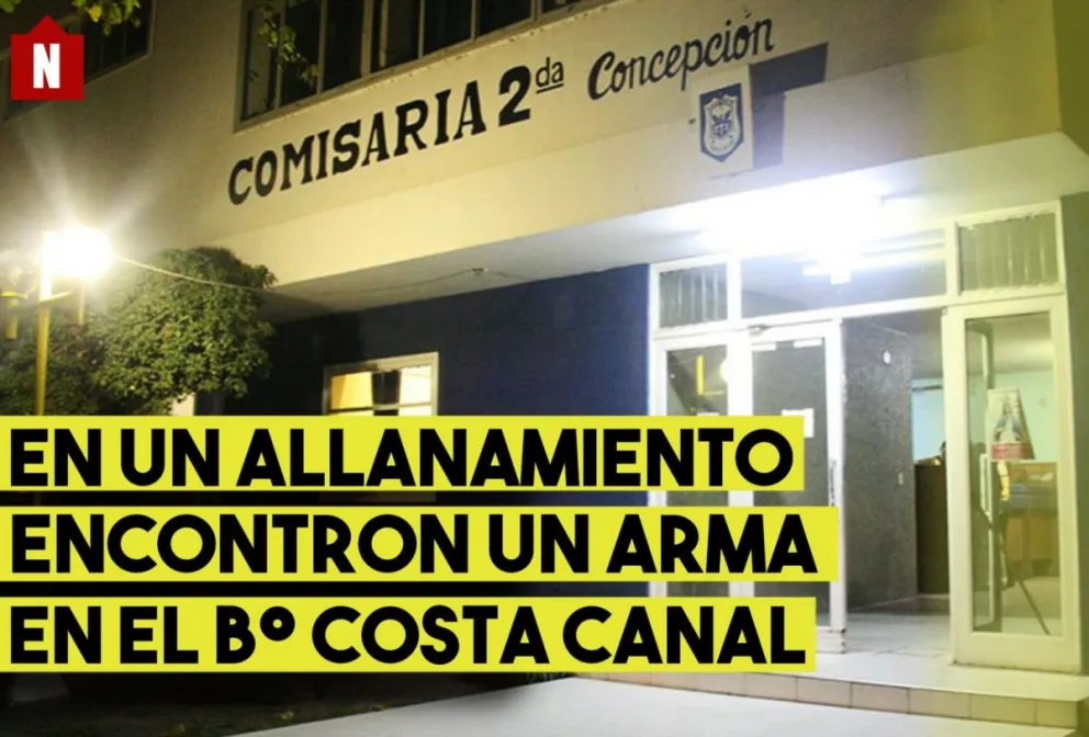 En un allanamiento en Capital encontraron un arma de fuego, hay un detenido