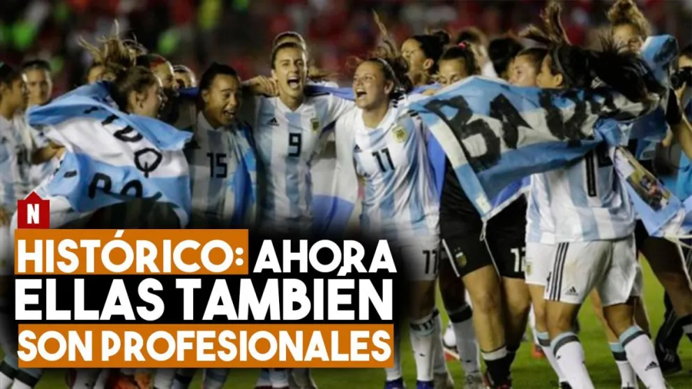 Histórico: el fútbol feminino es profesional