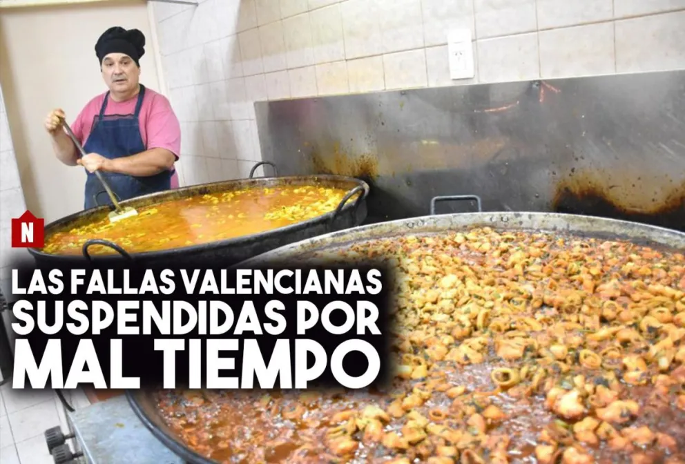 Las fallas valencianas suspendidas por mal tiempo