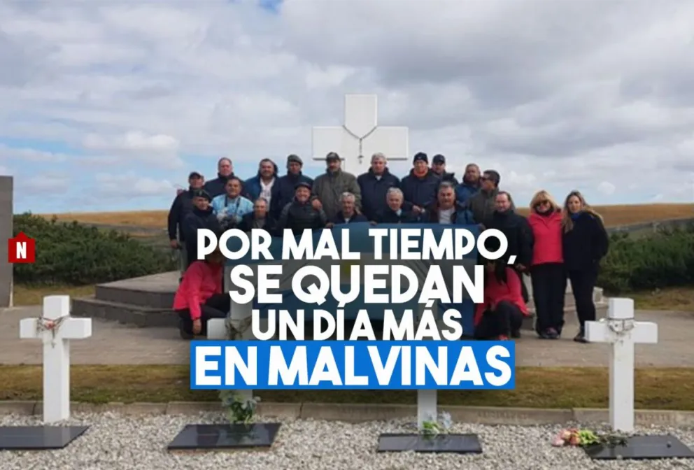 Por mal tiempo, se postergó el viaje de regreso del contingente de Malvinas