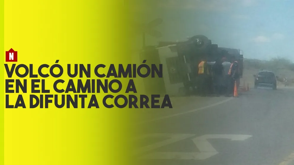 Volcó un camión en la Ruta Nacional 141
