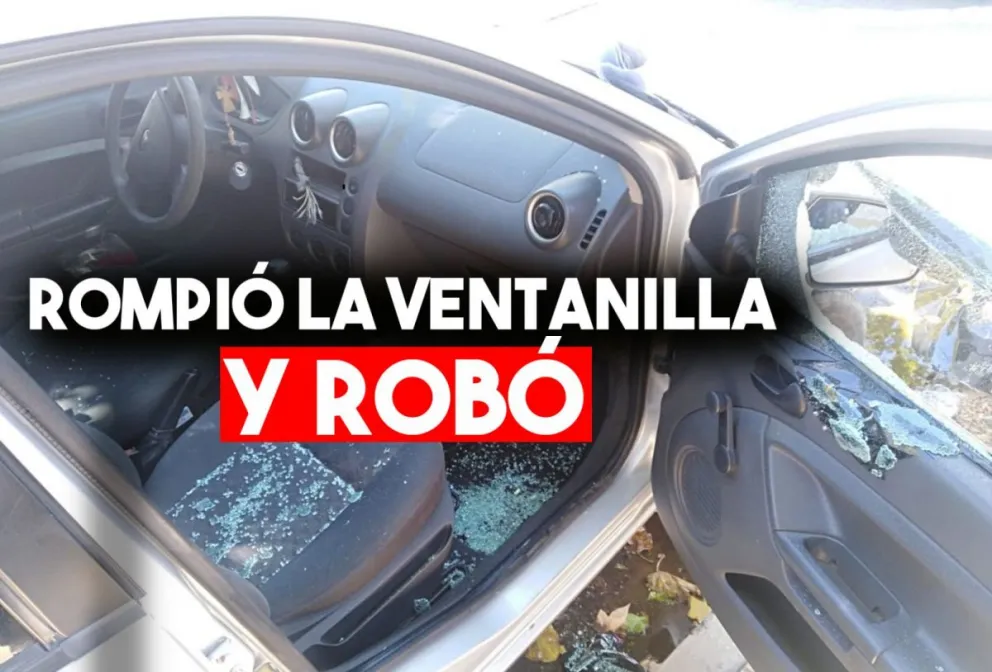 Rompió la ventanilla de un auto y robó el estéreo