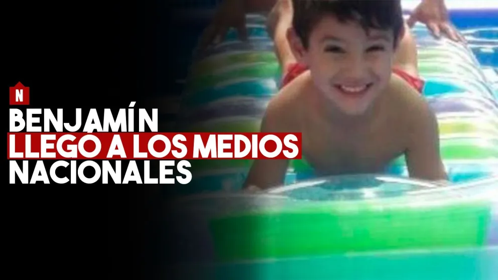 La búsqueda de Benjamín llegó a los medios nacionales
