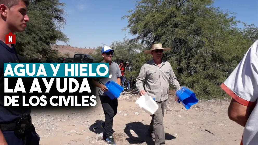 Asisten con agua y hielo a quienes buscan a Benjamín