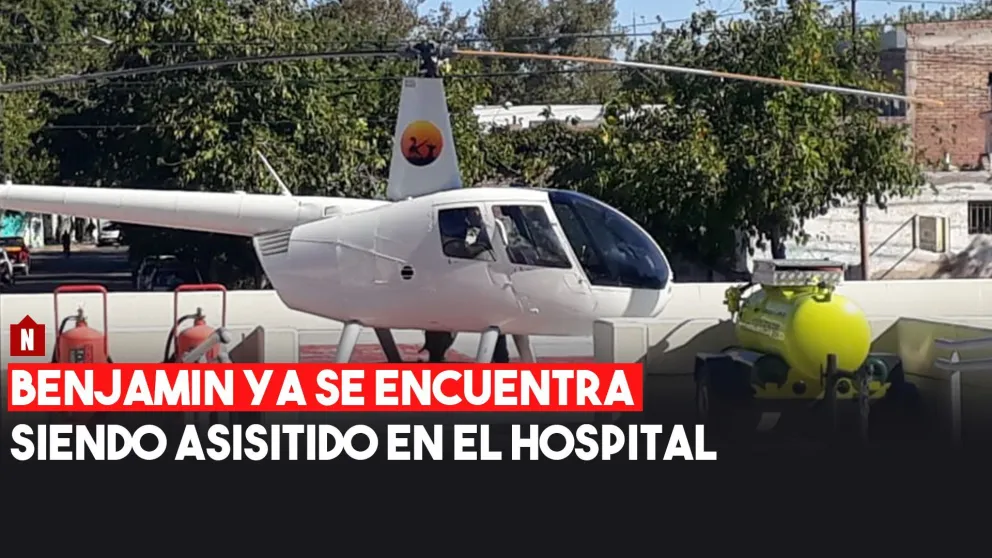 Benjamin ya se encuentra siendo asistido en el Hospital Rawson
