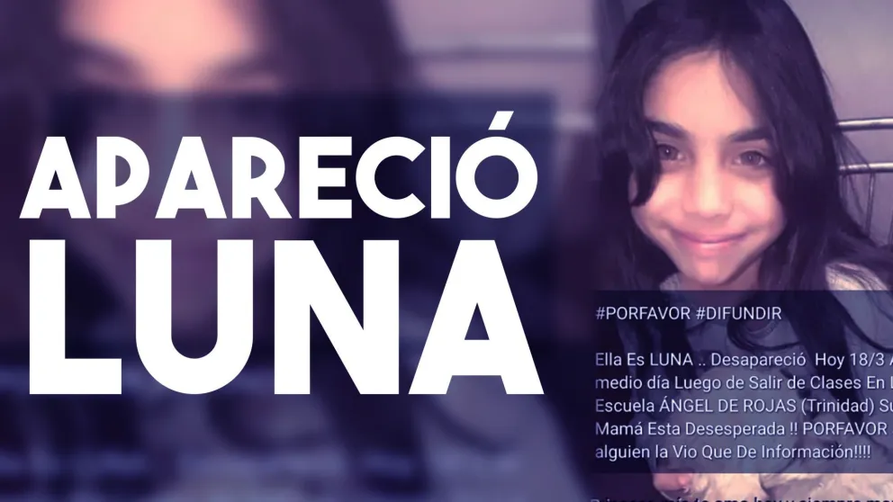 Encontraron a Luna