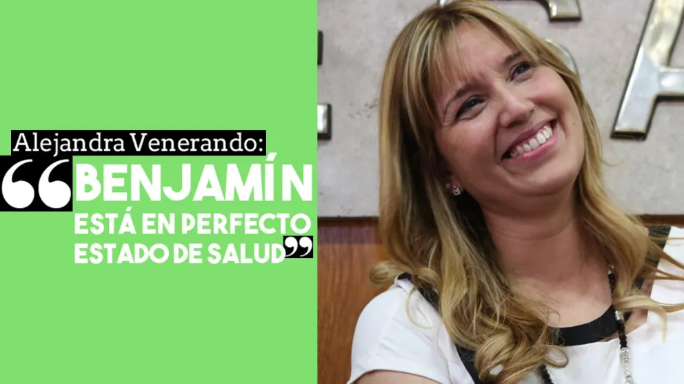 Alejandra Venerando: "Benjamín está en buenas condiciones de salud"