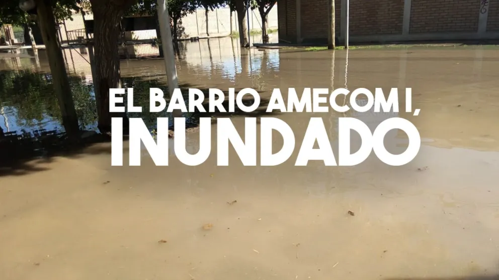 Vecinos del barrio AMECOM I denuncian que se inundan cada vez que llueve