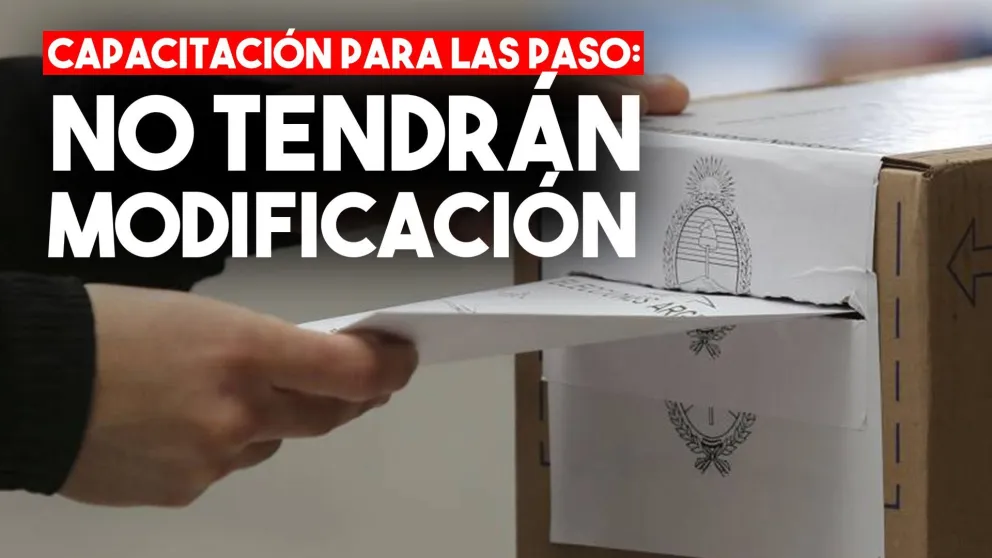 No habrá cambio de horarios para las capacitaciones de autoridades de mesa