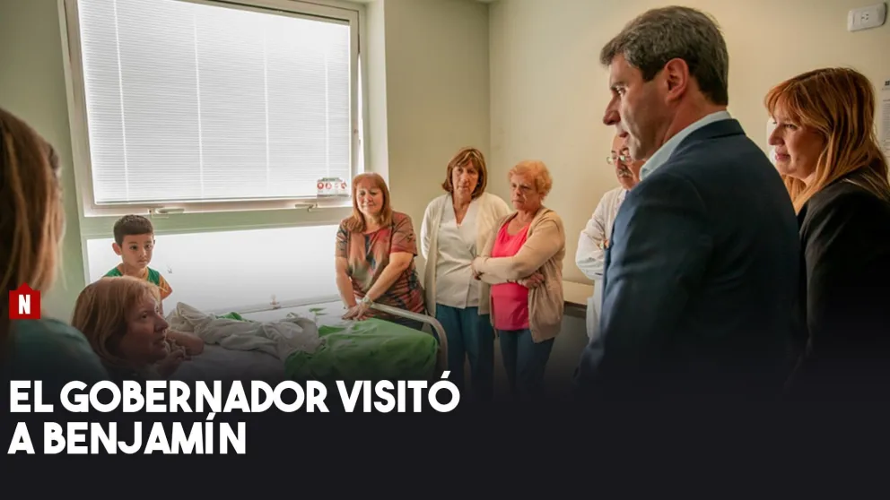 Sergio Uñac visitó a Benjamín en el Hospital Rawson