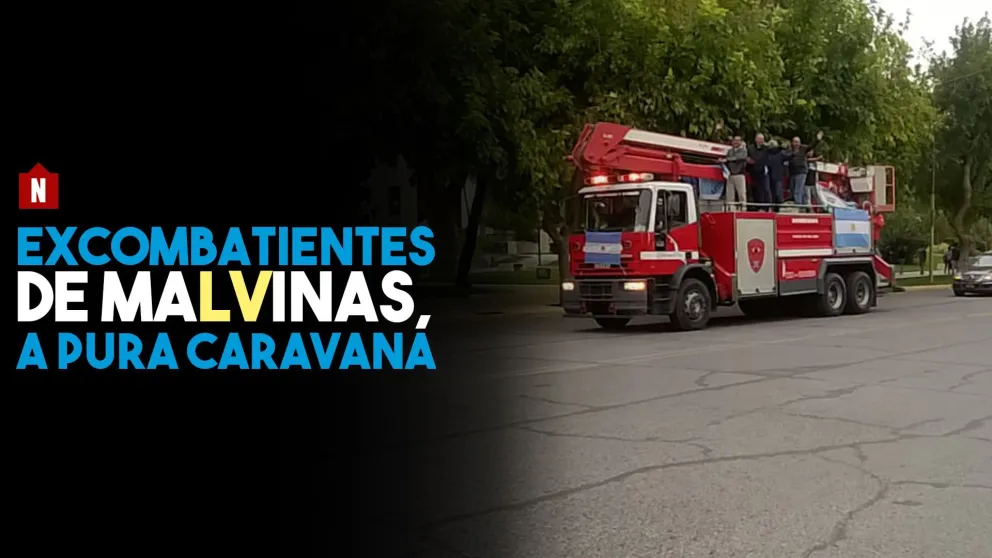 Los excombatientes de Malvinas, a pura caravana