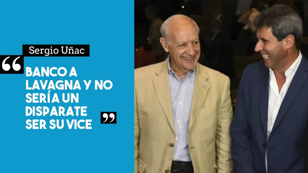 Uñac: "Banco a Lavagna y no sería un disparate ser su vice"