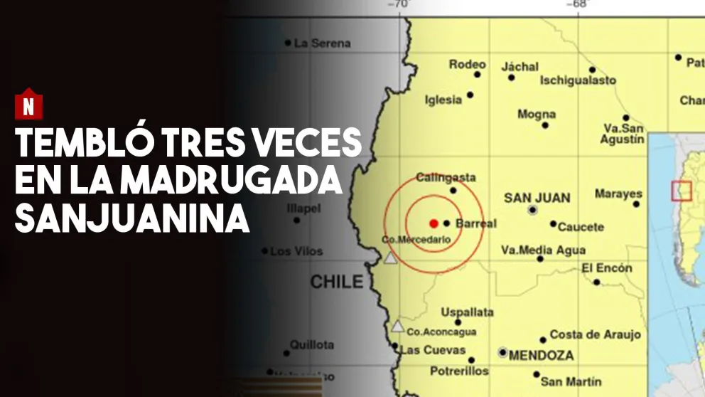 Tembló tres veces en la madrugada
