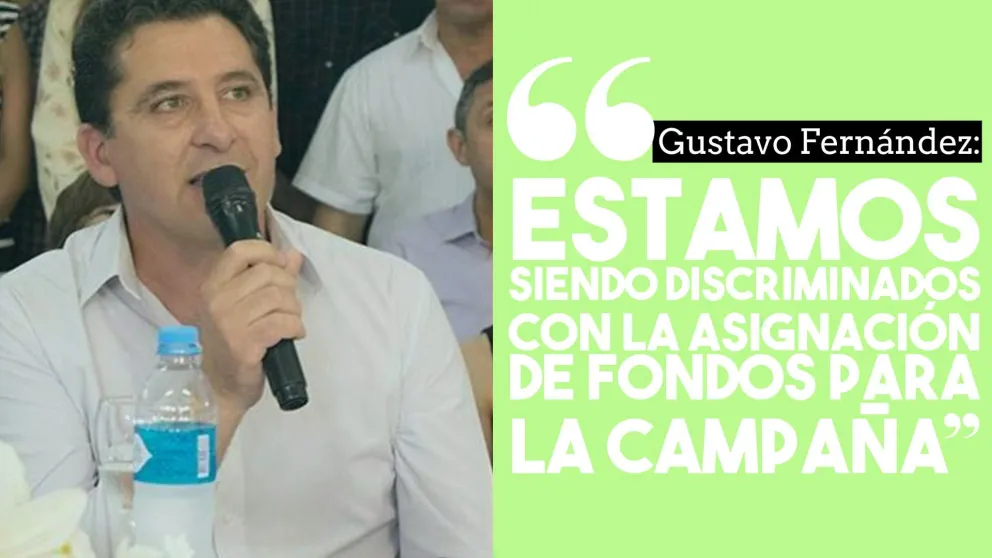 Fondos para campaña: "Estamos siendo absolutamente discriminados con la asignación"